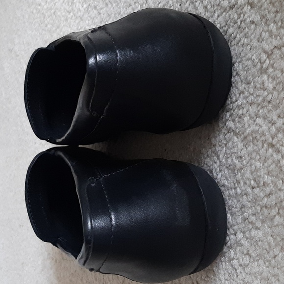 GEOX Respira Black Leather Loafers w Gold Buckle Details - Nearly New! - Picture 8 of 17